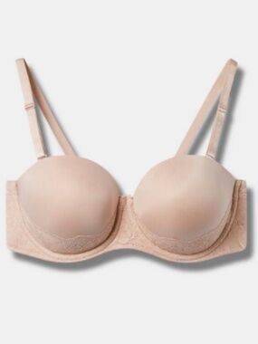 TORRID Strapless Push Up Smooth Bra Nude Size 40DDD